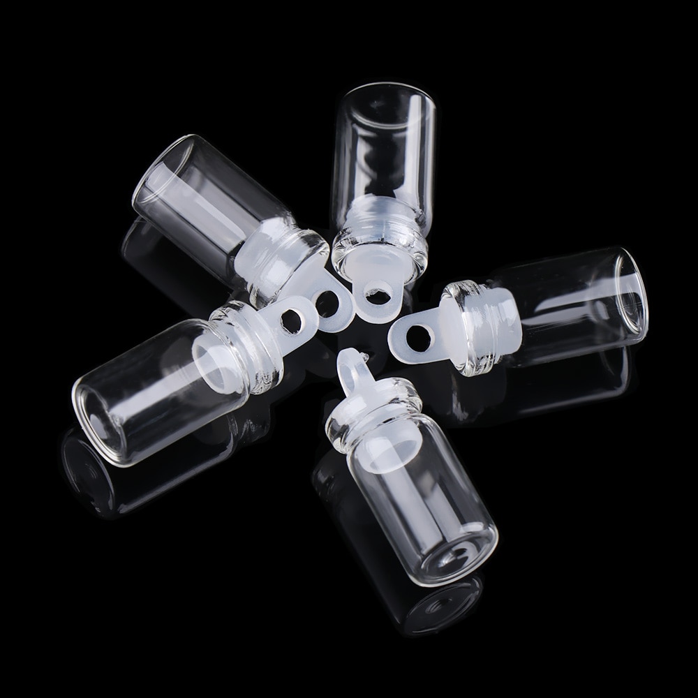 Kleine driftfles glazen potten decoratie diy containers mini goedkope berichtenflesjes ornamenten kurken stop regenboog wensfles