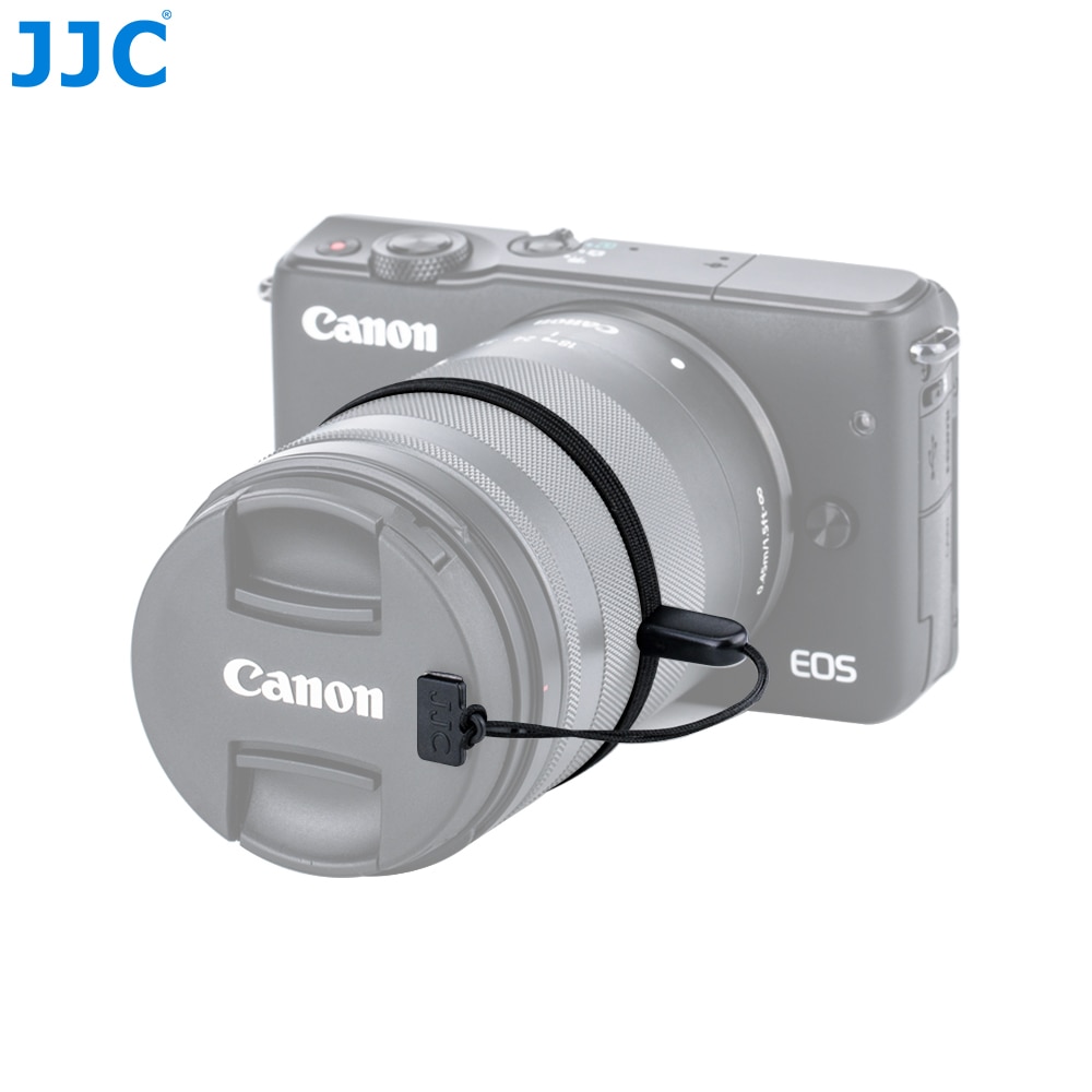 JJC DSLR/Mirrorless Camera Lens Cap Keeper Houder met 3 M sticker voor Canon Nikon Sony Olympus Fujifilm