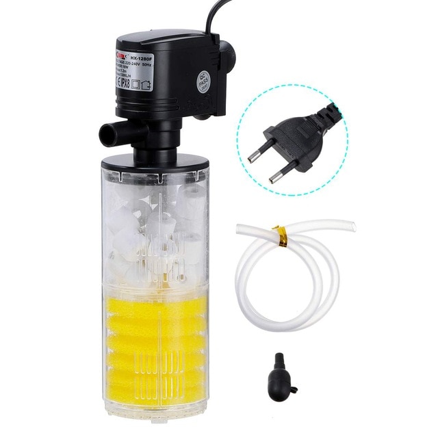 3 In 1 Aquarium Filter Air Pump Aquarium Water Pump Fish Tank Circulating Internal Filter Air Oxygen Increase 12/18/25/35/40W