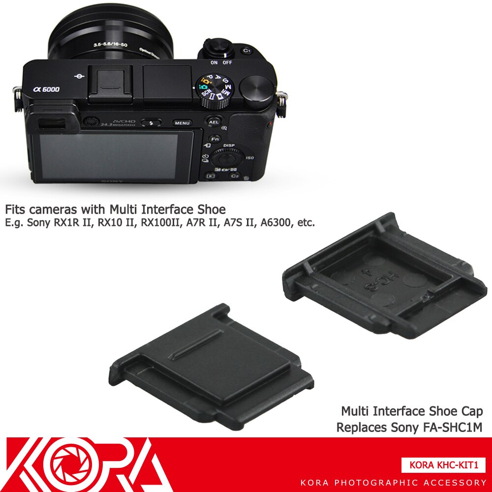 Kora Shoe Cover Voor Sony A7RII A77II A7S A3500 A6000 RX10II RX100II RX1RII A7SII A6300 als FA-SHC1M MI Schoen connector Cap