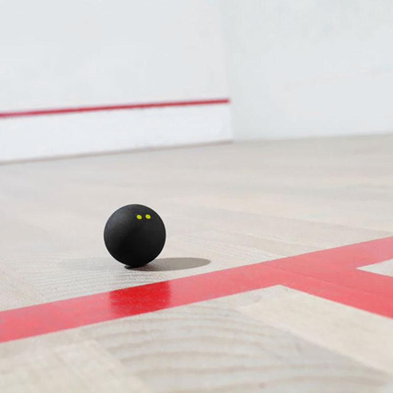 Squash Ball Two-Yellow Dots Low Speed Sports Rubber Balls Player Competition Squash(2 Pcs )