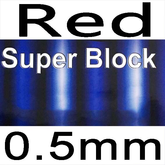 Dawei SAVIGA-Super Block OX, tenis de mesa, goma de Ping Pong larga, superdefensa: red 0.5mm