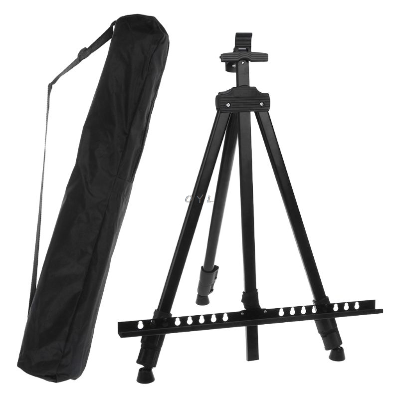 Tall Display Telescopic Studio Painting Metal Tripod Art Easel Tripod Display Stand Drawing black