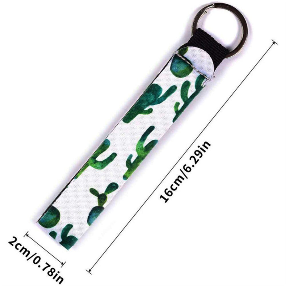 Blume Muster Tuch Band Telefon Lanyard Keychain Für Frauen Telefon Fall Brieftasche Kurze Lange Band Für Kamera Schlüssel Ring