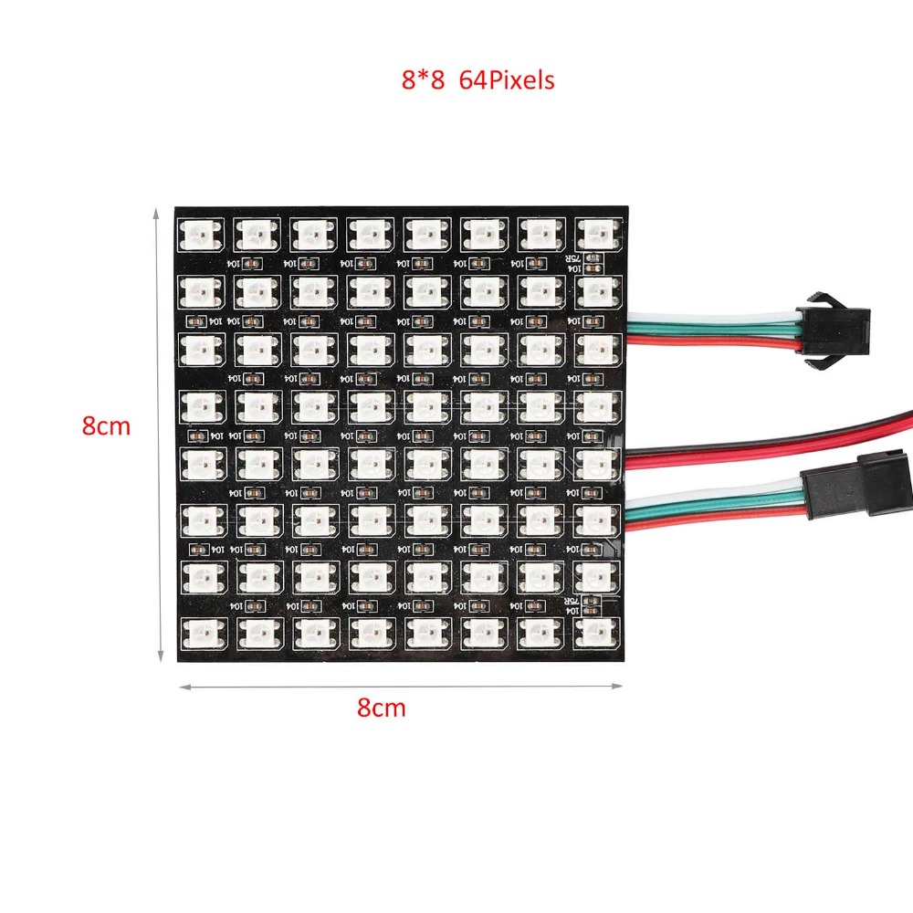 LED Pixel DC5V WS2812B Panel Screen 8*8,16*16,8*32 Pixels Digitale Flexibele Led Matrix Individueel Adresseerbare led Module JQ