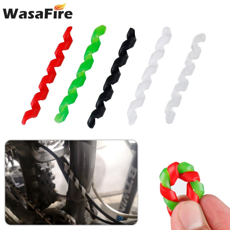 5 Stks/pak Fiets Brake Shift Kabel Behuizing Protector Rubber Mouw Fiets Frame Guard Lijn Remleiding Lijn Bescherming Cover