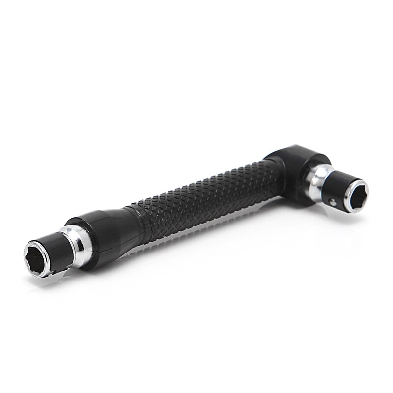 10 in 1 vinkel dubbelt huvud l-formad mini hylsnyckel 1/4 " 6.35mm hylsor skruvmejsel bits nyckel verktyg verktyg skruvmejsel bits borrmaskin: Mini skruvmejsel
