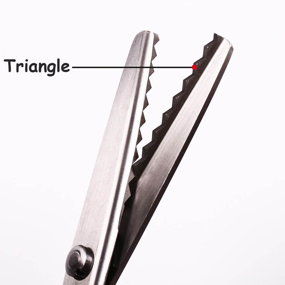INNE Tailor Scissors Needlework Sewing Scissor Fabric Zigzag Shape Craft With Round Triangular teeth Tooth DIY Shears Leather