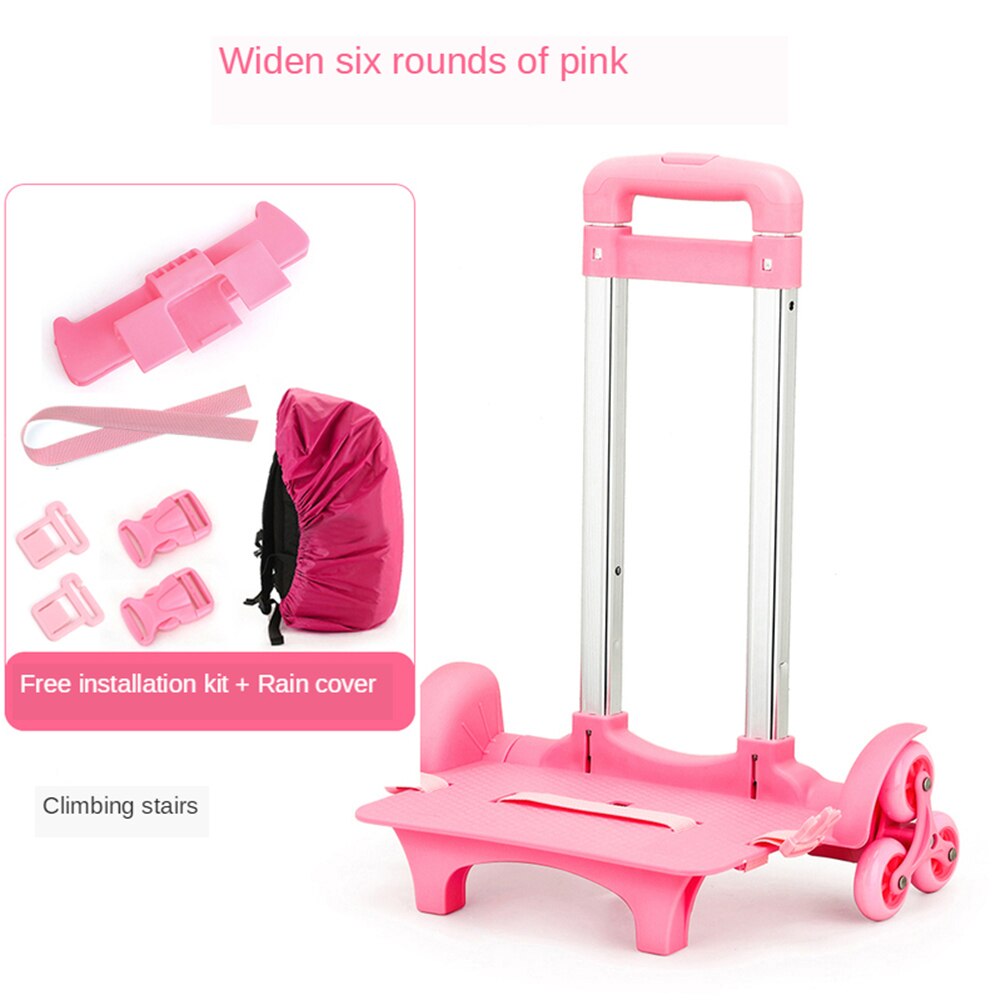 B-LIFE Rolling Backpack Trolley for Girls and Boys Rolling Backpack Bowknot Primary Schoolbag Trolley Bag Wheeled Backpack: P 1