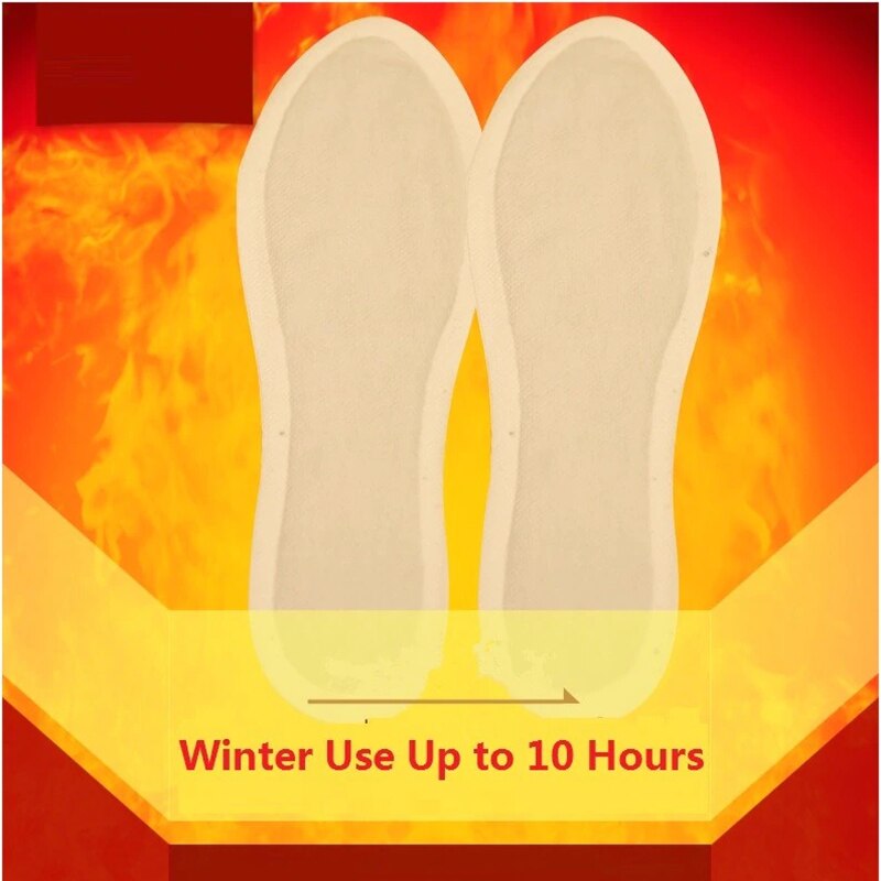 1 Paar Warme Verwarming Inlegzolen Winter Zelfopwarming Inlegzolen Duurzaam Warm Voet Heater Pad Schoenen Boot Pad Ademend Sneeuw laarzen Inlegzolen: Default Title