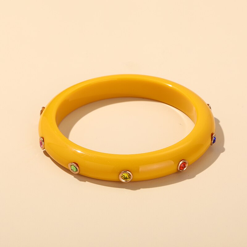 Pulseras de abalorios coloridos de Desinger para mujer, brazalete indio grande de lujo, joyería de de cristal,: KB230-2