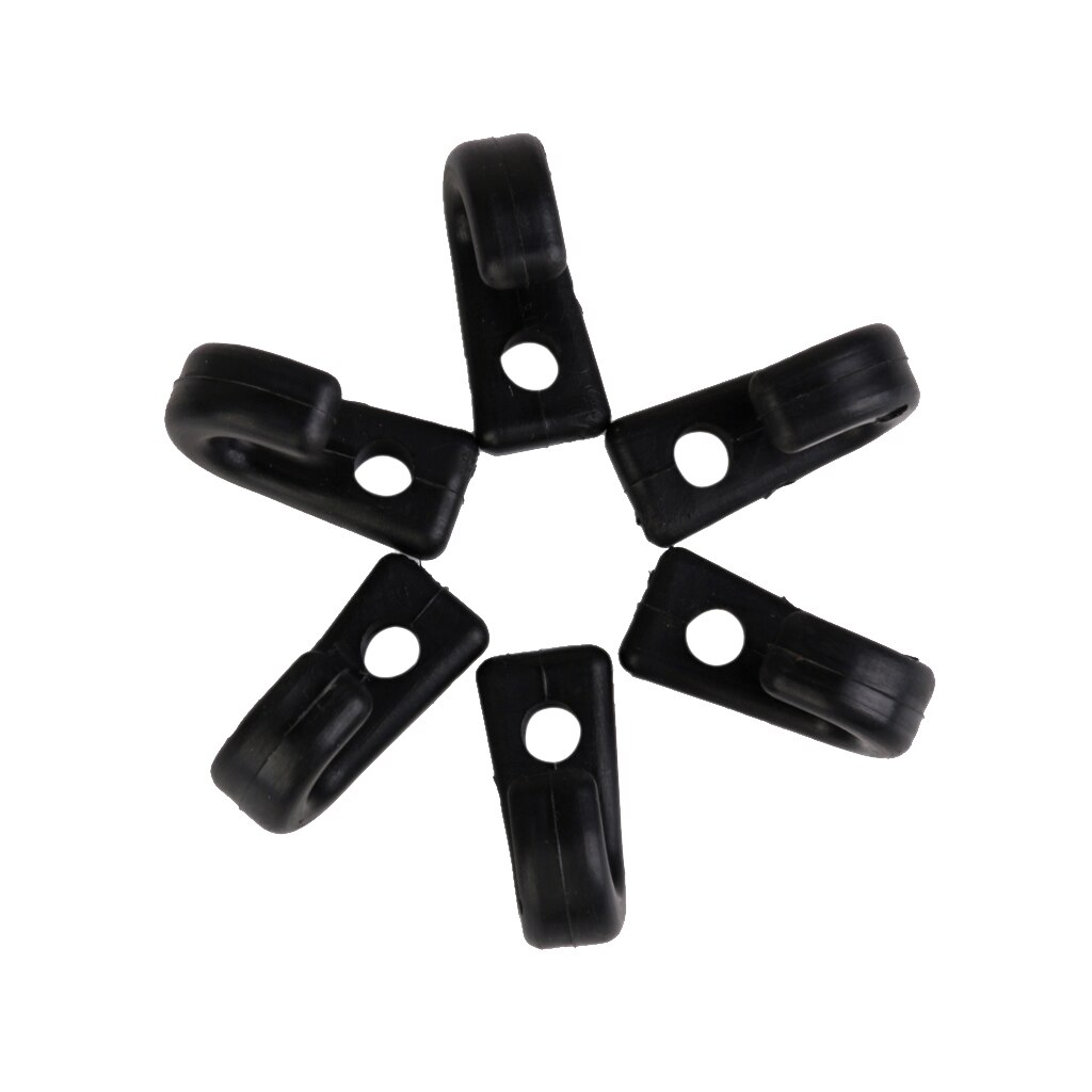 6 Stuks Nylon Sjorren J Haken Rigging Accessoires Voor Boot Kayak Kano Roeien Boten