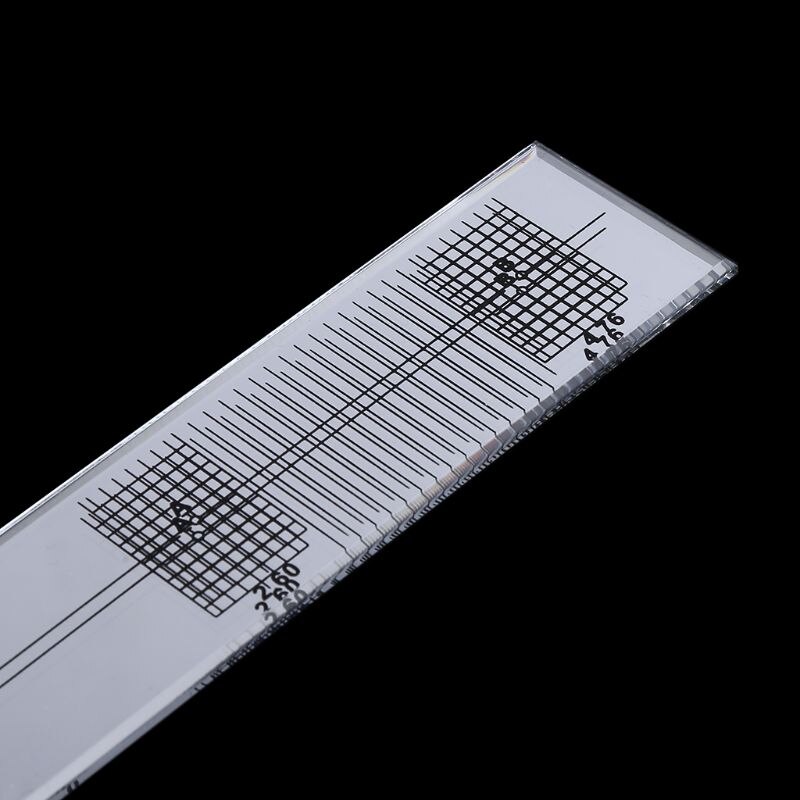 Turntable Phono Phonograph Cartridge Adjustment Ruler Calibration Gauge LP Stylus Alignment Protractor Tool Mirror Azimuth Angle