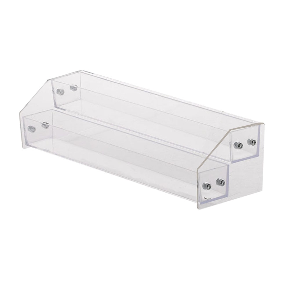 Klar akryl skønhed makeup neglelak opbevaring organisator rack display holder flerlags display stativ manicure værktøj: To lag