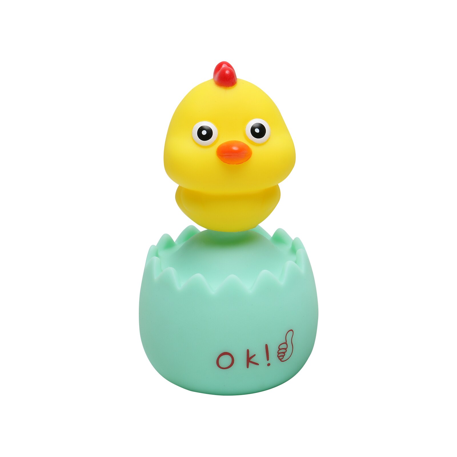 freundlicher Spielzeug Schrumpfen Kopf Eierschale Phonation KüKen PVC Emaille Weiche entlüften Trickserei Ebene Modell Spielzeug: grün