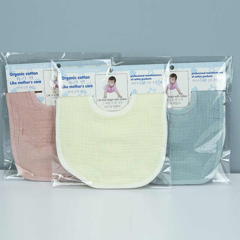 2022 Baby Slabbetjes Speeksel Handdoek Katoen 4-Layer Bib Baby Benodigdheden Baby Maaltijd Zak Voeden Slabbetjes Slabbertjes Baby accessoires