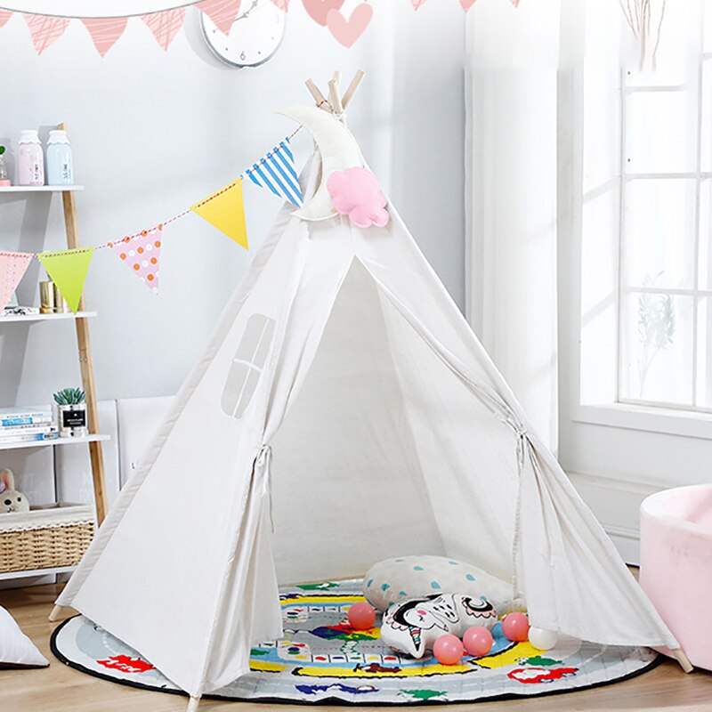 1,3 M kinder Tipi Zelt Für Kinder Spielhaus Tipi Infantil Baby Wigwam Haus Für Kinder Kind Spielen Zelt