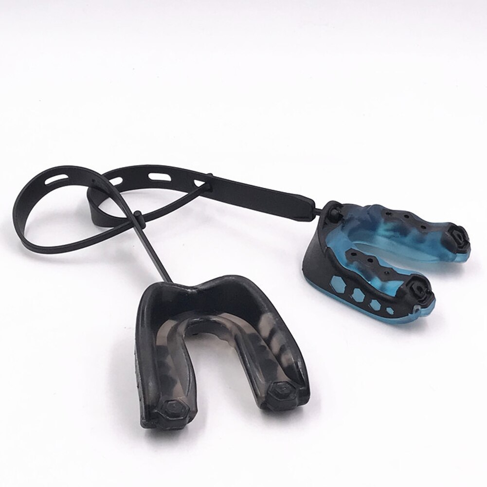 Adolescents Adult Lip Protection Sports Mouth Guard Taekwondo Rugby Football Boxing Fighting Protective Gear Lacrosse With Strap