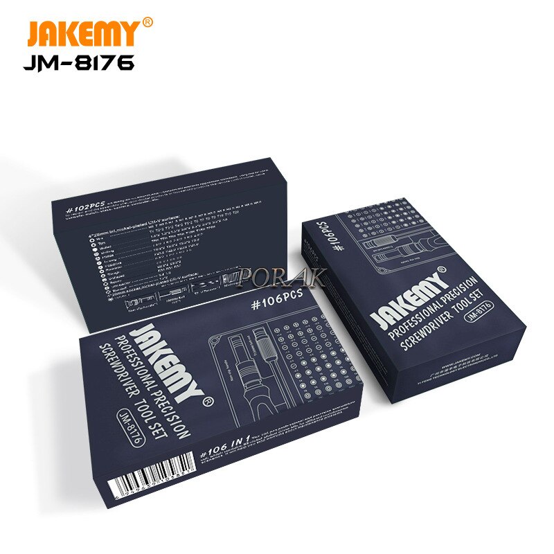 Jakemy JM-8177 Draagbare Mini Precisie Schroevendraaier Tool Set Voor Mobiele Telefoon Computer Lenzenvloeistof Thuis Diy Reparatie