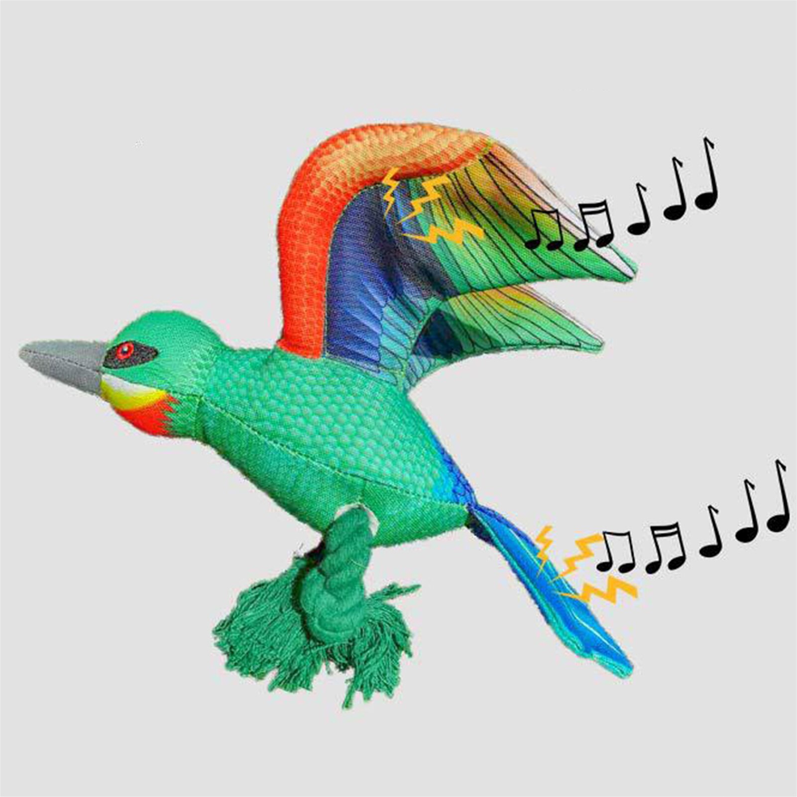 Aquila giocattolo per animali peluche interattivo divertente corda di cotone allevia la vuota cucciolo cigolante giocattoli da masticare addestramento cucciolo di animale domestico forniture regali 2021