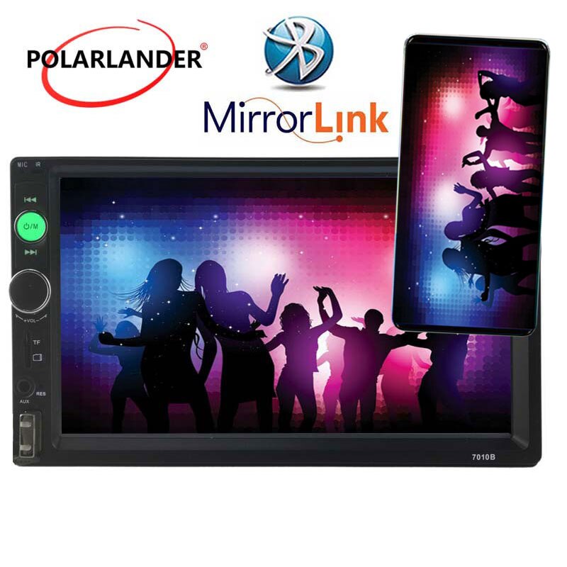 7'' USB/TF/FM Touch Screen Head Unit Radio Car Stereo MP5 Player Remote Control Bluetooth 2Din Mirror Link For Andriod
