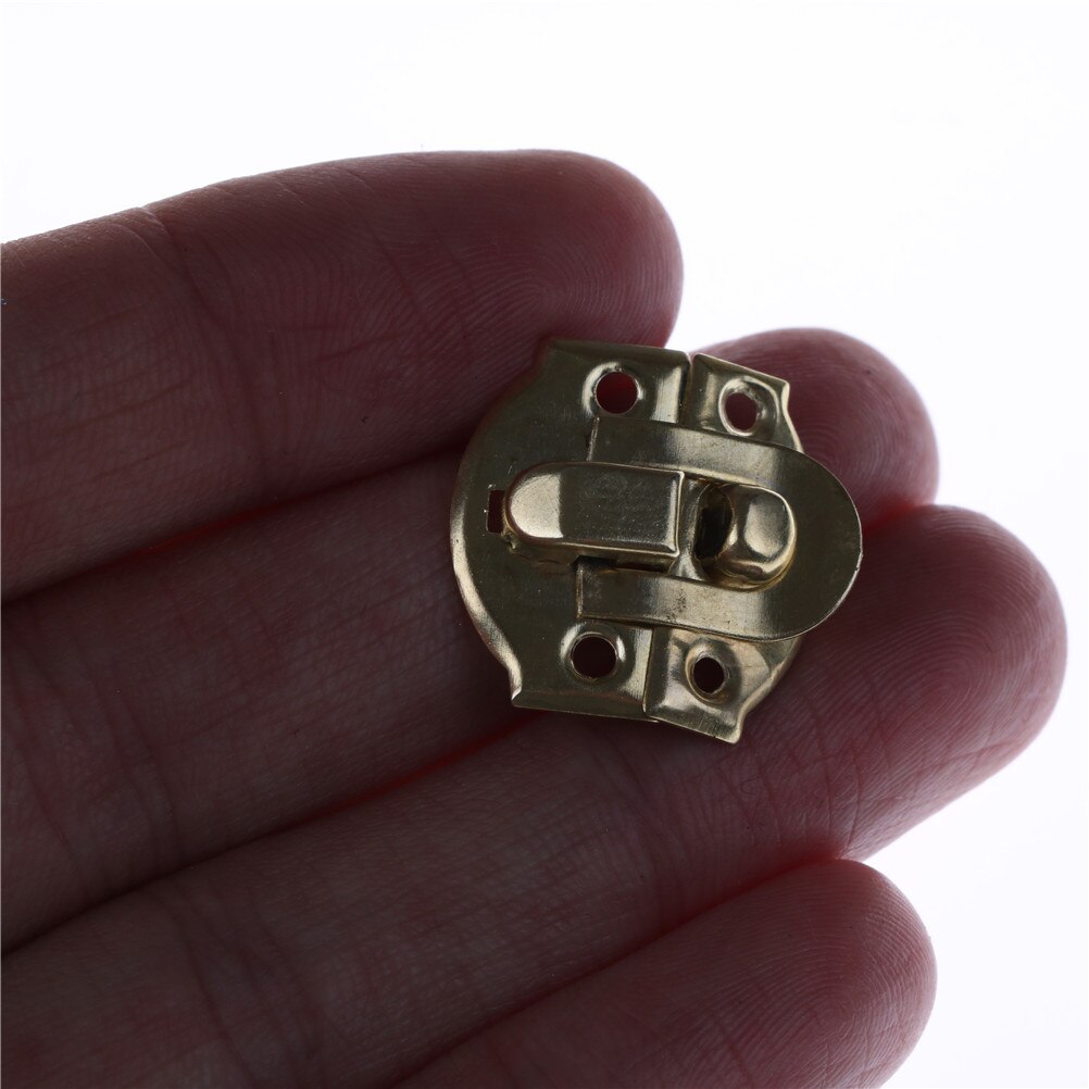 4 stk / parti 26 x 29mm bronze guld ewelry kiste kuffert kuffert kuffert spænder skifte hasp lås fangst lås