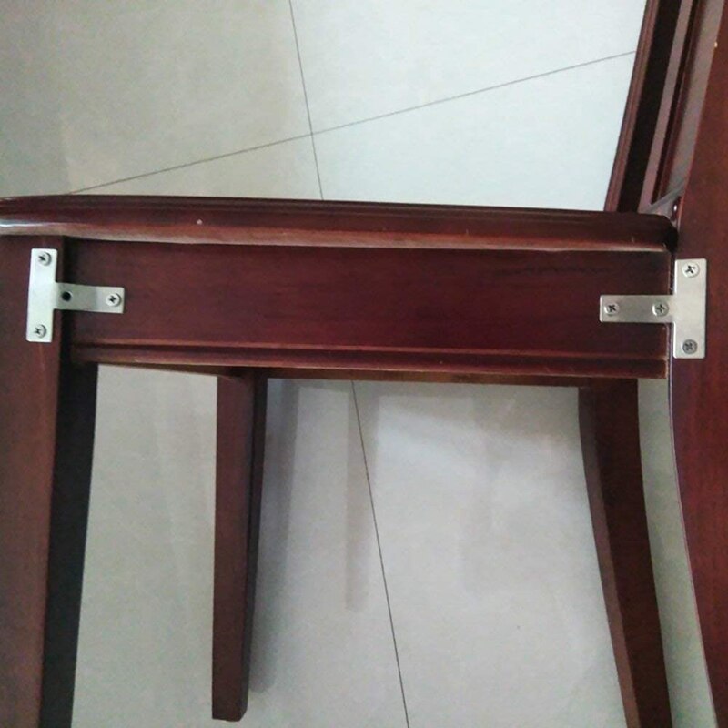 10 L-Shaped Stainless Steel Angle Bracket Repair Bracket Angle Steel Reinforced Steel Plate Bracket Furniture