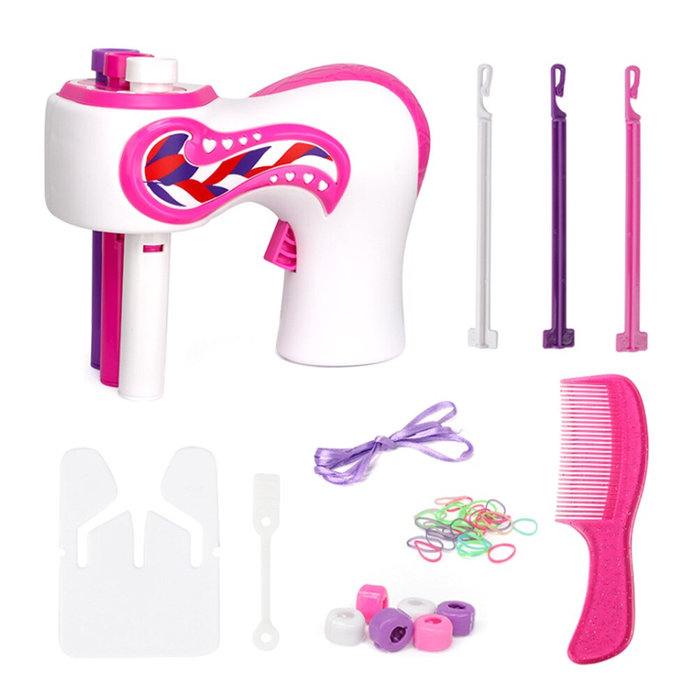 Electric Rollers Hair Tools Three Strand Tying Hair Braiding Device Automatic Quick Twist Hair Braider For Girls Kids Bun Maker