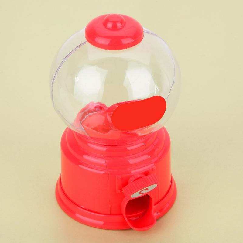 Søde slik mini candy maskine bubble gumball dispenser møntbank børn legetøj chrismas til børn mønt bank dåser