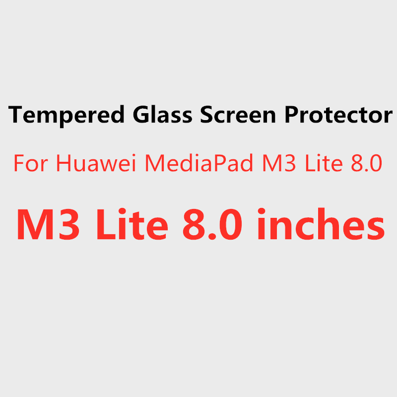 Temperato Protezione Dello Schermo di Vetro per Huawei MediaPad M6 M5 M3 8.4 pollici tavoletta Pellicola Protettiva per M5 M3 Lite C5 2020 8 pollici: For M3 Lite 8.0