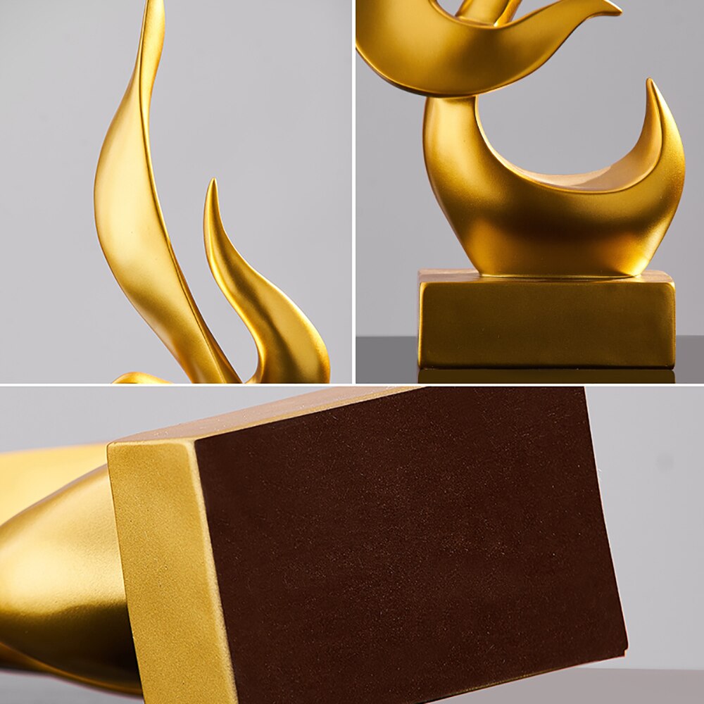 Sculpture Abstraite Moderne pour la Décoration de la Maison Accessoires pour le Salon, le Bureau, Statue Décorative Souvenir