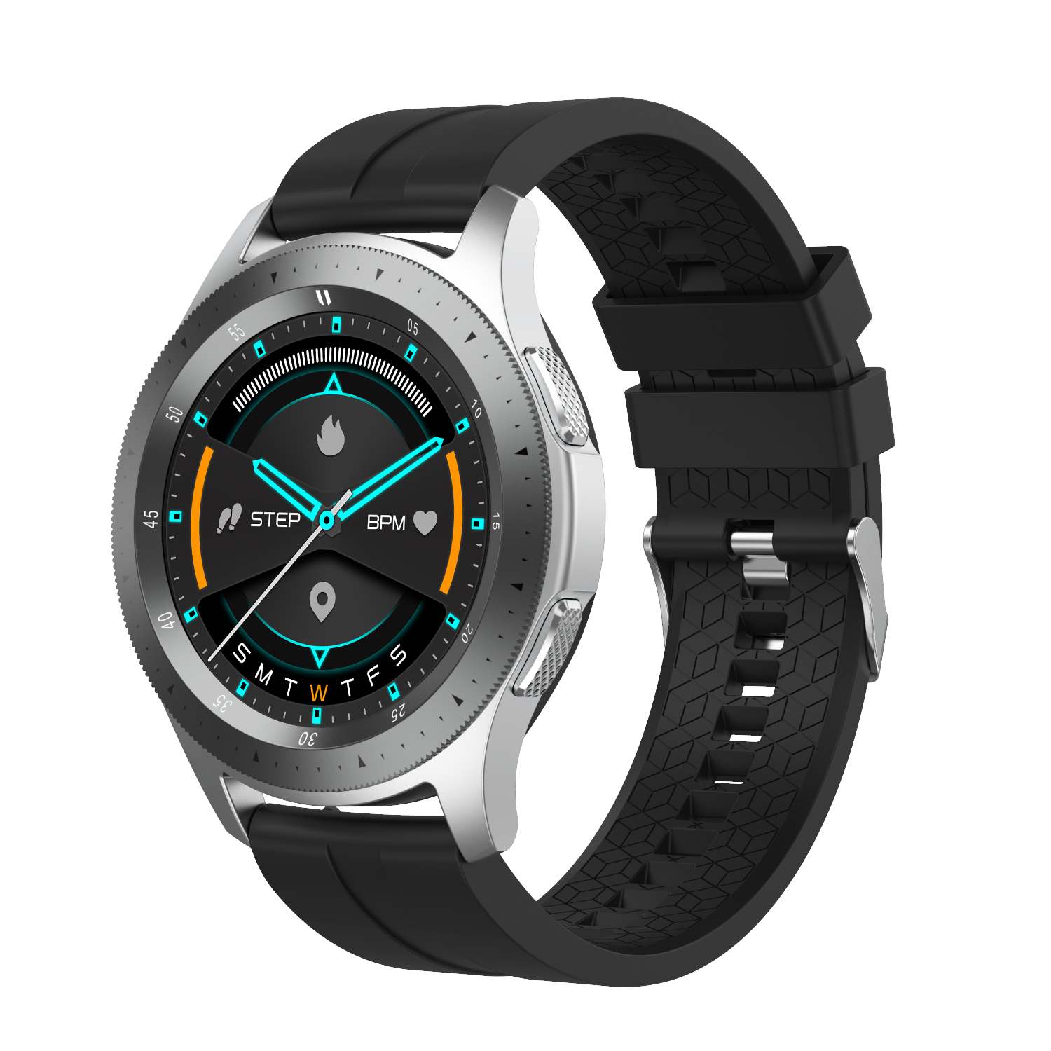 Bakeey W68 Smartwatch - Full Touch 320x320px Display, Herzfrequenz- & BP-Monitor, Bluetooth Anrufe, Schlaf-Tracker: Grün
