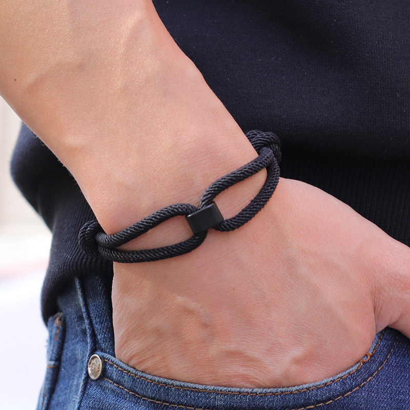 Pulsera con nudo infinito para hombre y mujer, Brazalete ajustable para supervivencia al aire libre, playa, Surf, tejido a mano, hilo rojo