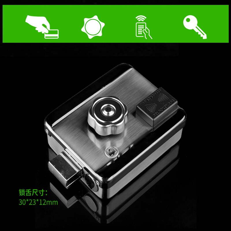 Electronic RFID door lock / smart electric lock electromagnetic induction door IC safety door electric lock (can use battery)