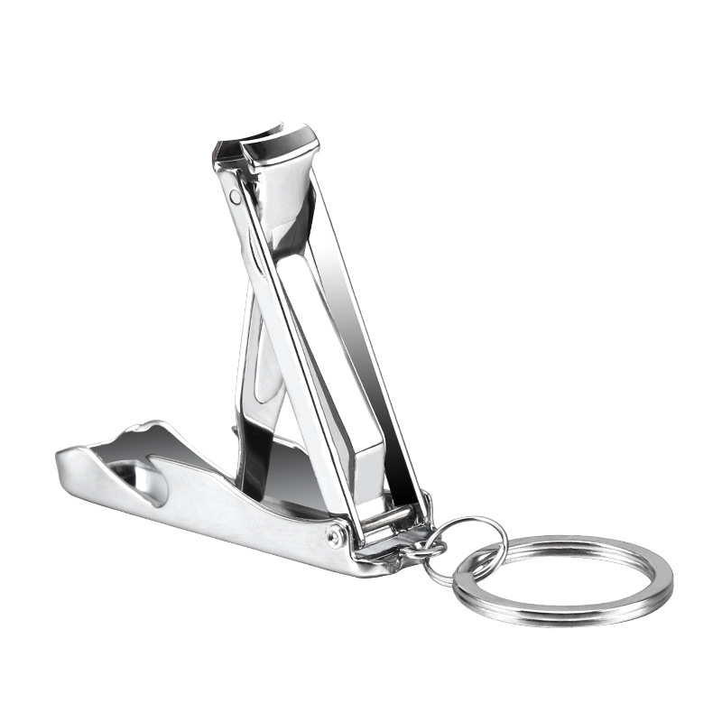 1pc foldbare 0.5cm ultratynde bærbare negle-tåklipper i rustfrit stål trimmer saks manicure pedicure værktøj fingernegleklipper: Rød