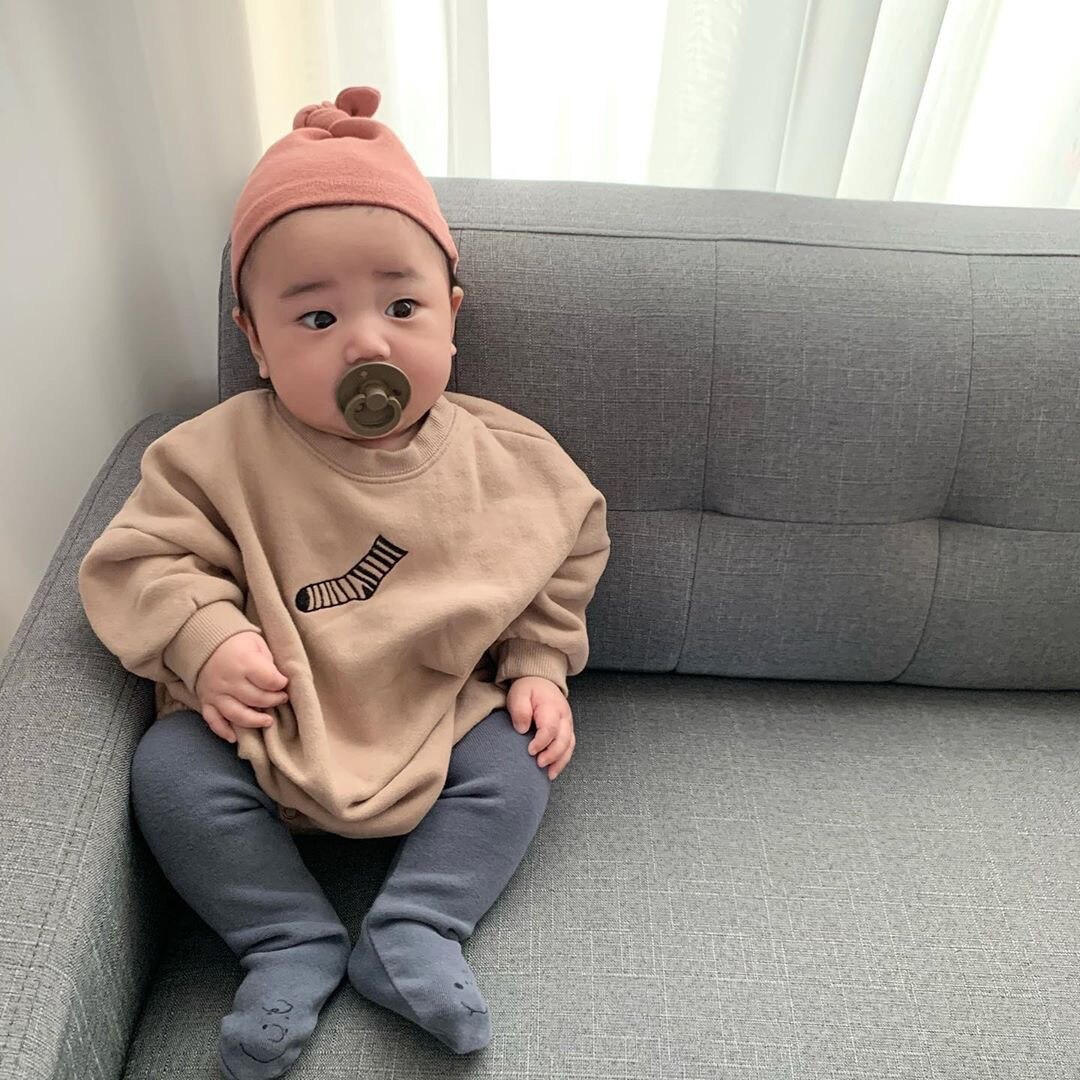 Bebê bonito do Inverno engrosse longo-sleeved bodysuits do bebê para meninos e meninas 2019 crianças algodão macacões casual