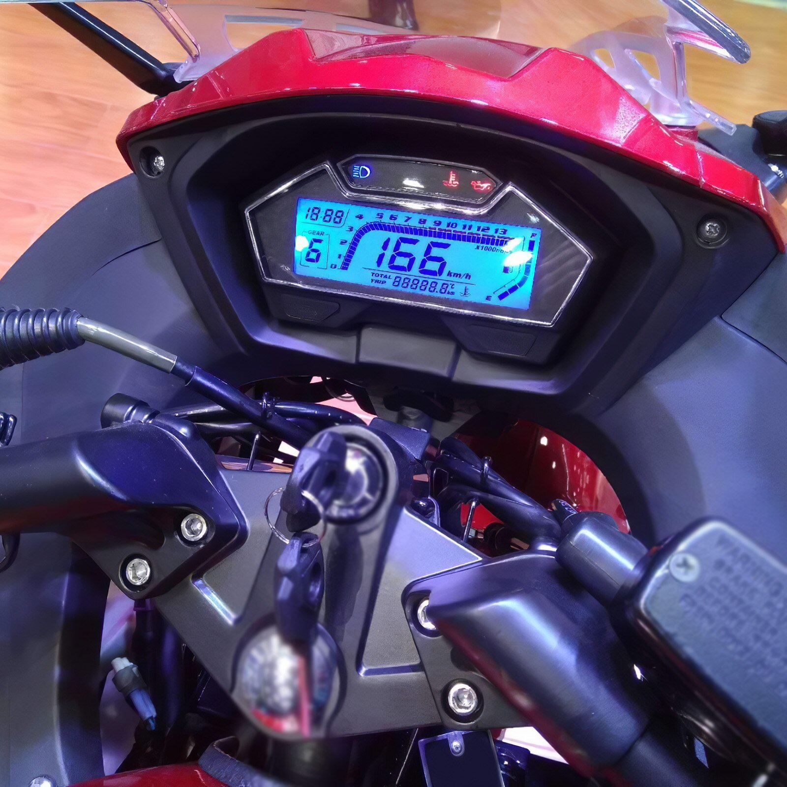 Universal Motorcycle LCD Speedometer Digital Odemeter Electric Injection Carburetor Meter Motorcycle Tachometer