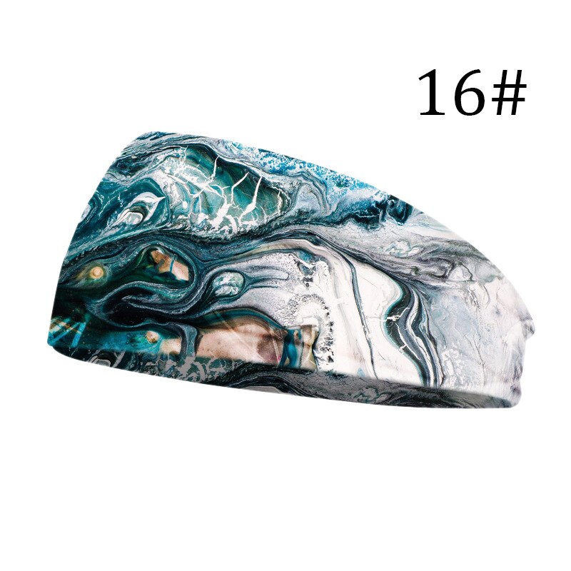 Breite Baumwolle strecken Frauen Stirnbänder Blumen- Drucke Elastische Haar Bands Für Frauen Headwrap Turban Headwear Mädchen Hairbands: 16