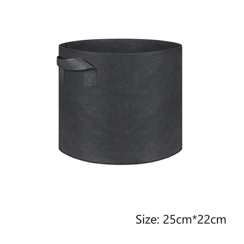 Pflanze Blume Tasche hause garten werkzeuge Töpfe 1-30 Gallonen Pflanze Wachsen Tasche Belüftung Stoff Wurzel stoff garten Gemüse jardin große: 25X22cm