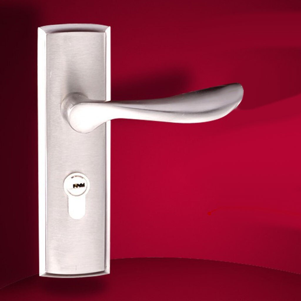Modern Style Internal Door Handle Packs Latch Lock and Bathroom Door Handles Packs with 3 Keys #1