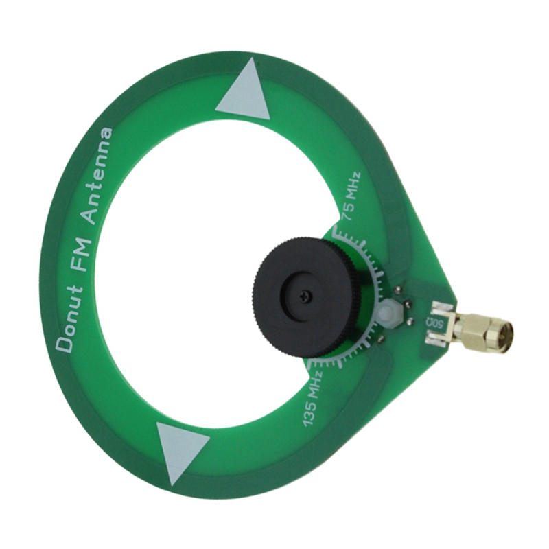Donut FM Antenna 75M-135Mhz FM Antenna SMA Male Interface Mini Loop Antenna