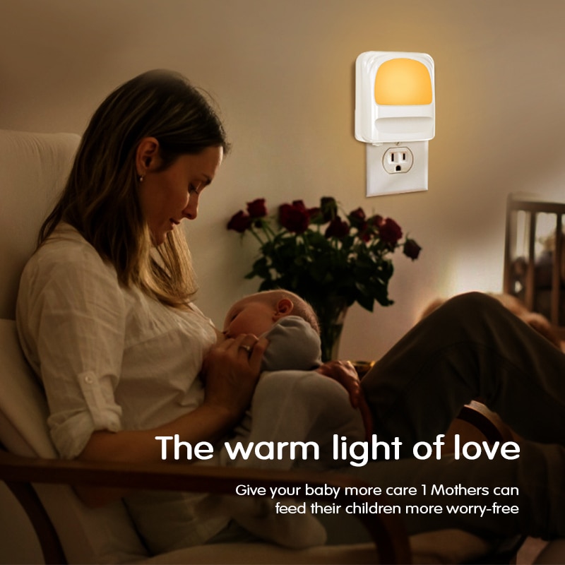 Night Light Smart Home Light Control Induction Cool White Warm White European Standard American Standard Night Light Bedside Lam