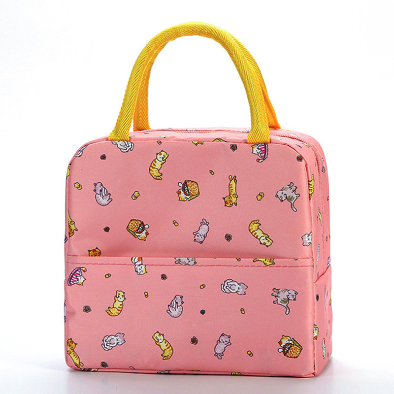 Portable Lunch Bags Thermal Insulation Lunch Box Storage Bag Children's School Lunch Box Bag Picnic Storage Large Capacity Tote