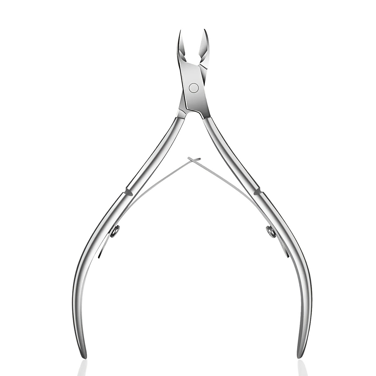 1/2 Stuks Professionele Rvs Cuticle Trimmer Met Cuticle Pusher - Cuticle Remover Cuticle Nipper Cuticle Cutter Clipper: WHITE
