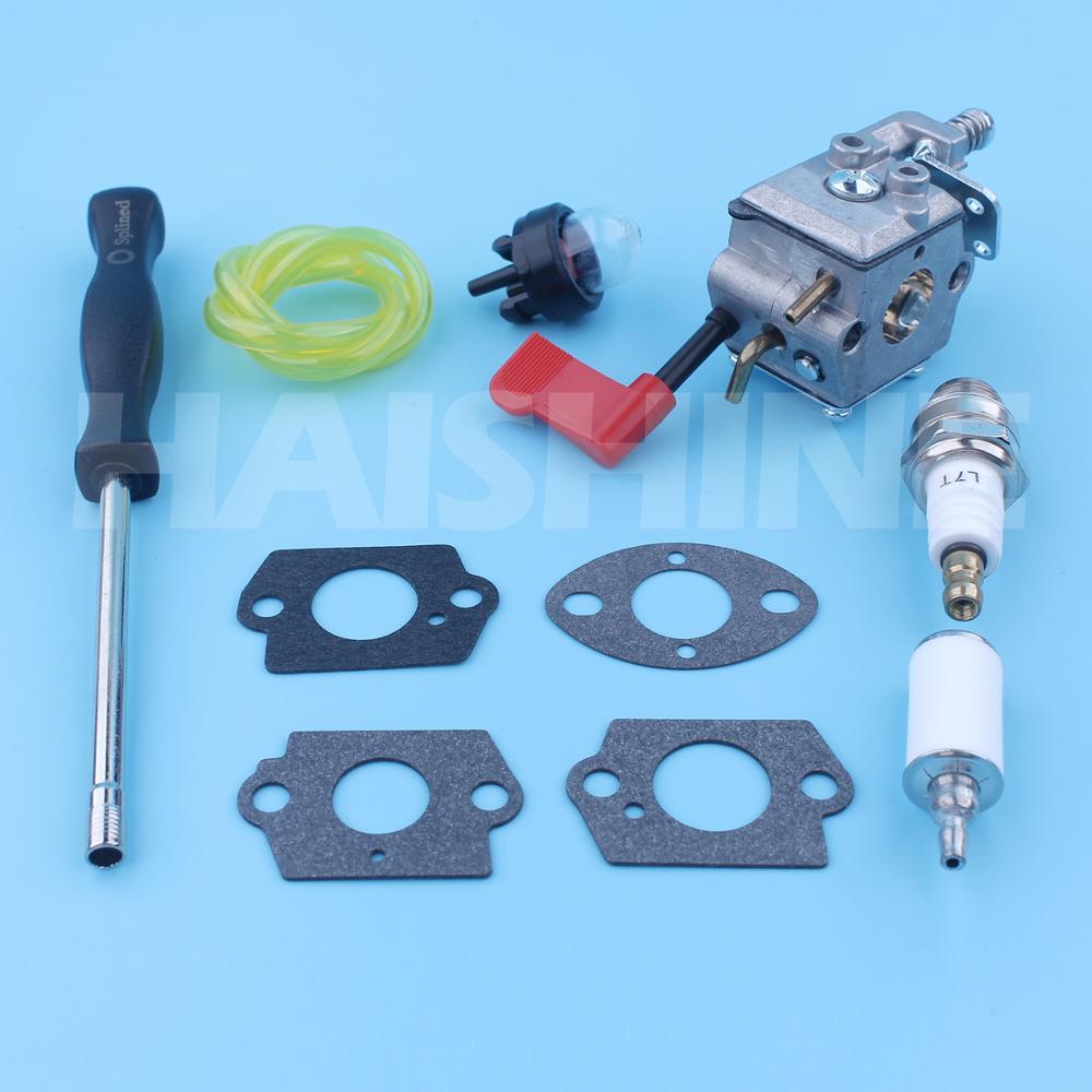 Carburetor Kit For Craftsman Poulan PP331 PP336 PP036 PP136 32cc Gas Trimmer PP445 PP446 PP446T Pole Pruner Walbro Carb WT-628