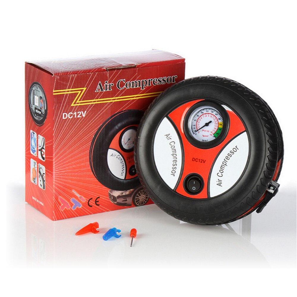 Bilförsäkring däck luftpump 12v mini luftpump bil luftpump bil elektrisk luftpump