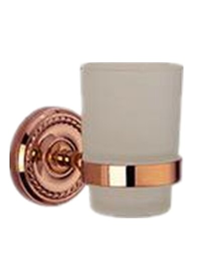 Europe Wall Hanging Towle Ring Antique Rose Gold Bathroom Hardawre Accessories Set Round Base Polished Solid Brass Bath Shelf: tumbler holder