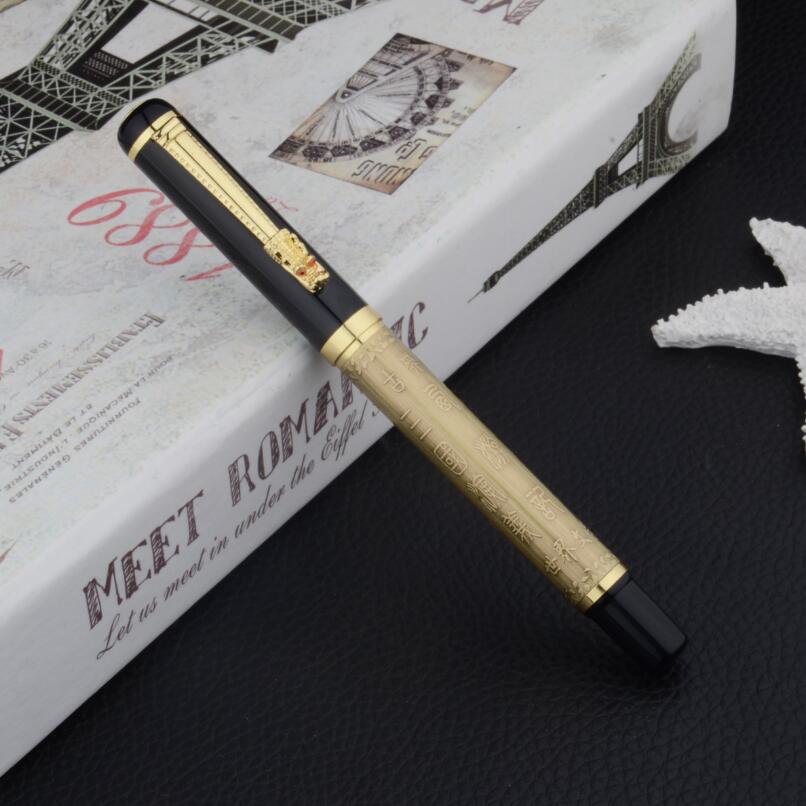 Brand Dragon Crystal Fountain Pen Luxury Metal Ink Pen Luoshi 598 Buy 2 Pens Send