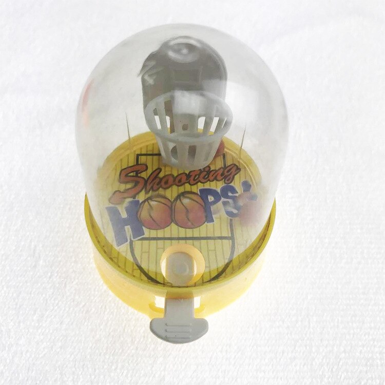 Mini Handheld Basketbal Palm Basketbal Shooting Game Kinderen Educatief Desktop Speelgoed Kraampjes Producten: Geel