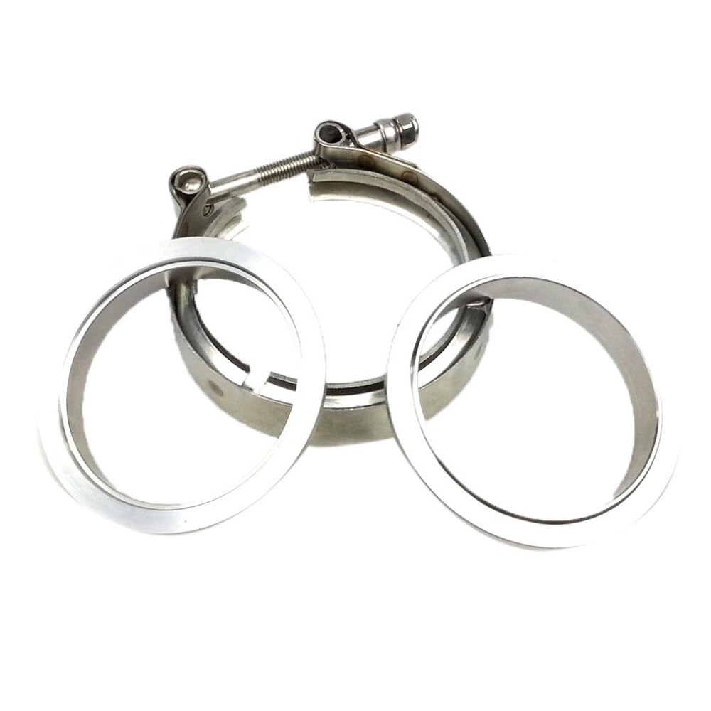 2/2.5/3/3.5/4 pulgadas SS304 v-band Clamp Acero inoxidable M/F 3 V Band Turbo escape Downpipe
